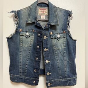 True Religion Denim Sleeveless Vest